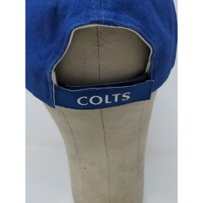 NFL Indianapolis Colts Strapback Hat OSFA Blue Embroidered Horseshoe Logo