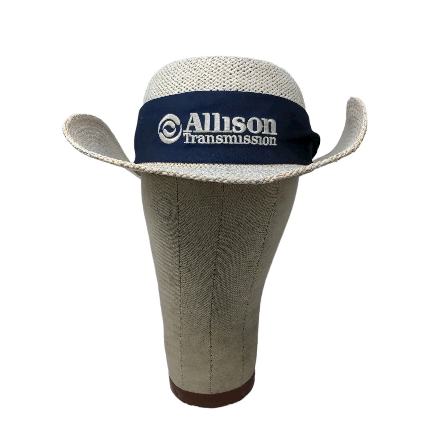 Allison Transmission Mens Panama Hat Cream OSFA Embroidered Logo Headband