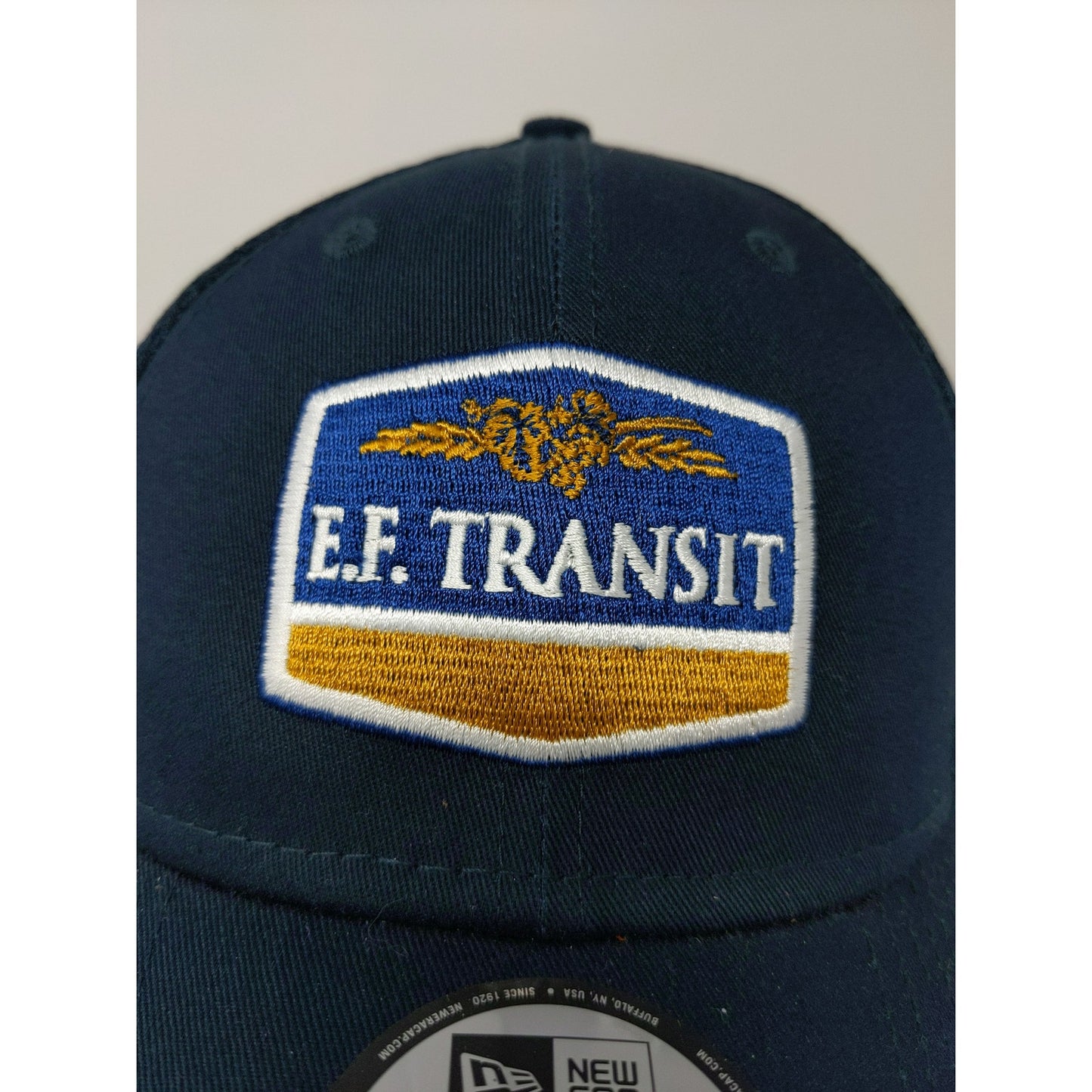 New Era 9Forty Snapback Mesh Back Hat OSFM Adjustable E.F. Transit Blue