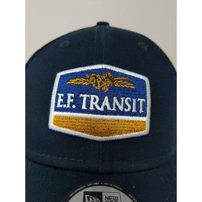 New Era 9Forty Snapback Mesh Back Hat OSFM Adjustable E.F. Transit Blue