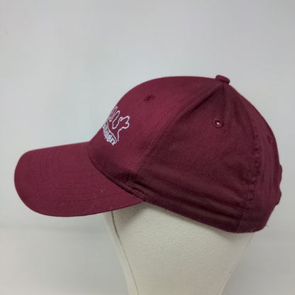 Unbranded Men's Snapback Hat Red Burgundy Adjustable After The Reign Country