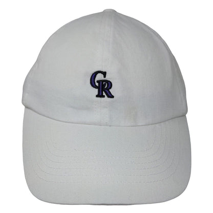 Under Armour Men's Slideback Hat White Size OSFA Embroidered Colorado Rockies