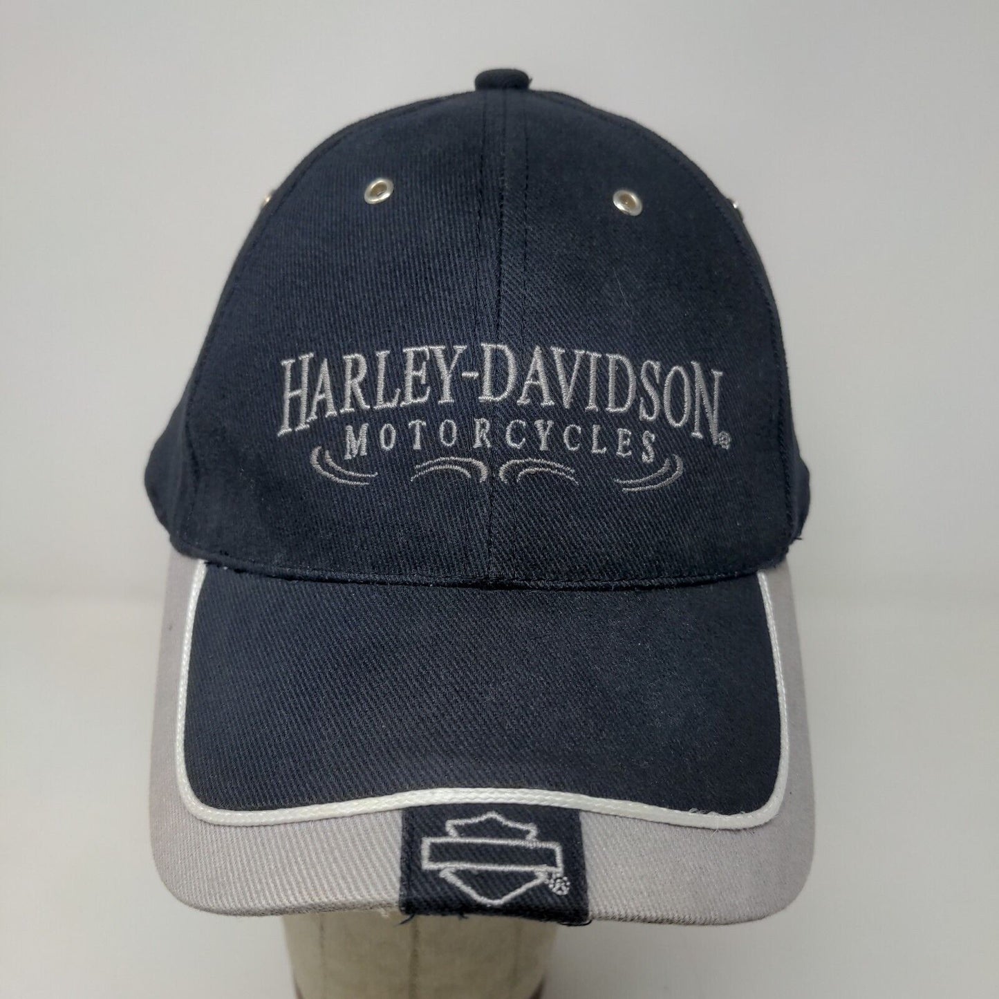 Harley Davidson Men's Fitted Hat Blue Size 59CM Embroidered Logo