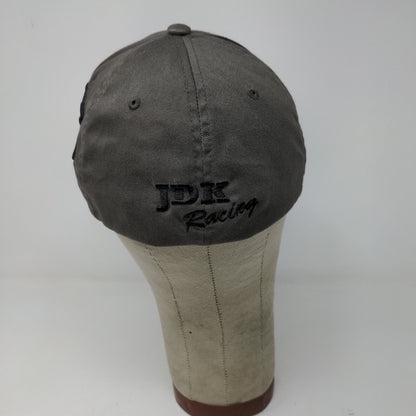 FlexFit JDK Hardscapes Fitted Hat Gray Size L-XL Embroidered Logo