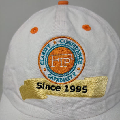 FIP Financial Independence Planning Men's Strapback Hat White Adjustable Logo