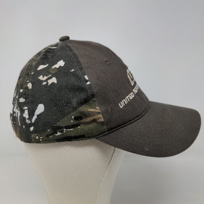 United Refrigeration Men's Strapback Hat Camo Adjustable Embroidered Logo