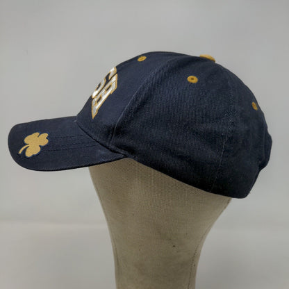 Captivating Headgear Men's Strapback Notre Dame Hat Blue OSFA Embroidered Logo