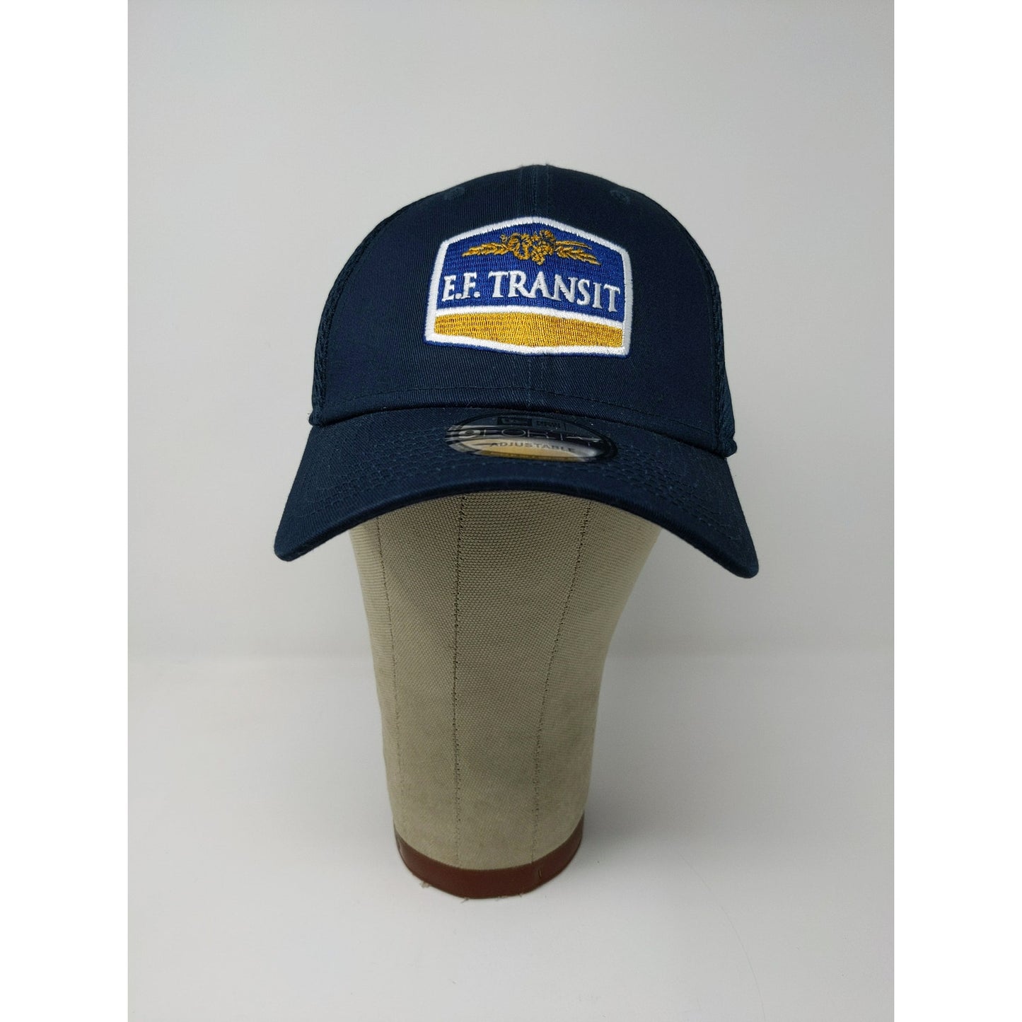 New Era 9Forty Snapback Mesh Back Hat OSFM Adjustable E.F. Transit Blue