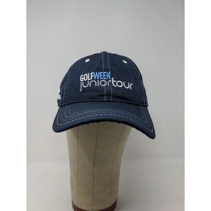Pukka Golf Week Junior Tour Slideback Hat Blue Embroidered Logo