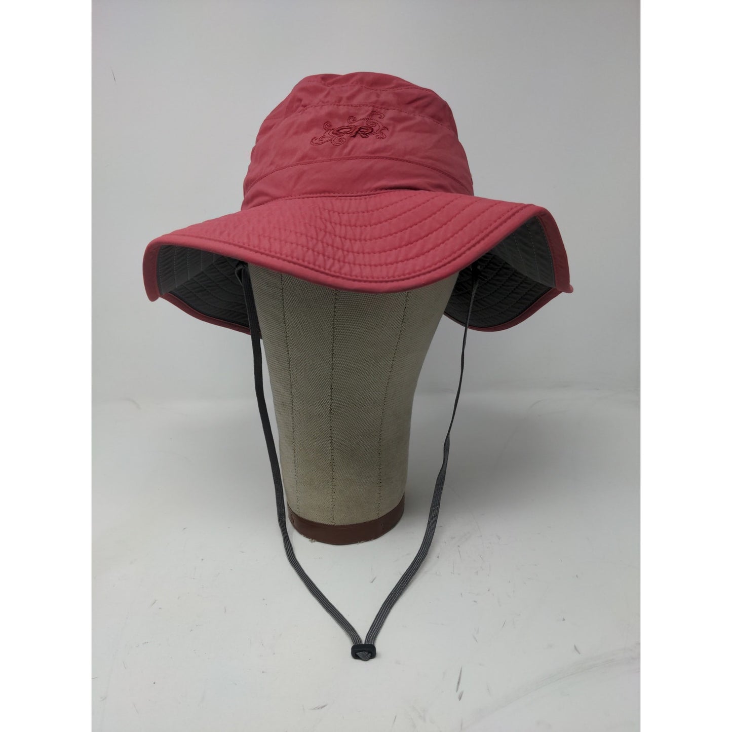 Boonie Sun Wide Brim Hat Size S Red 100% Nylon Embroidered Logo