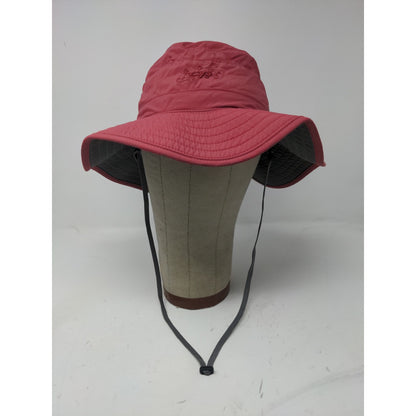 Boonie Sun Wide Brim Hat Size S Red 100% Nylon Embroidered Logo