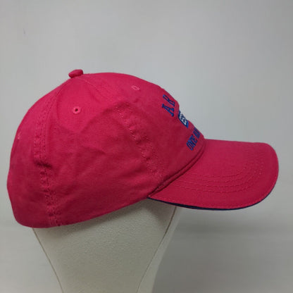 Aruba Women's Slideback Hat Pink Adjustable Embroidered Logo One Happy Island