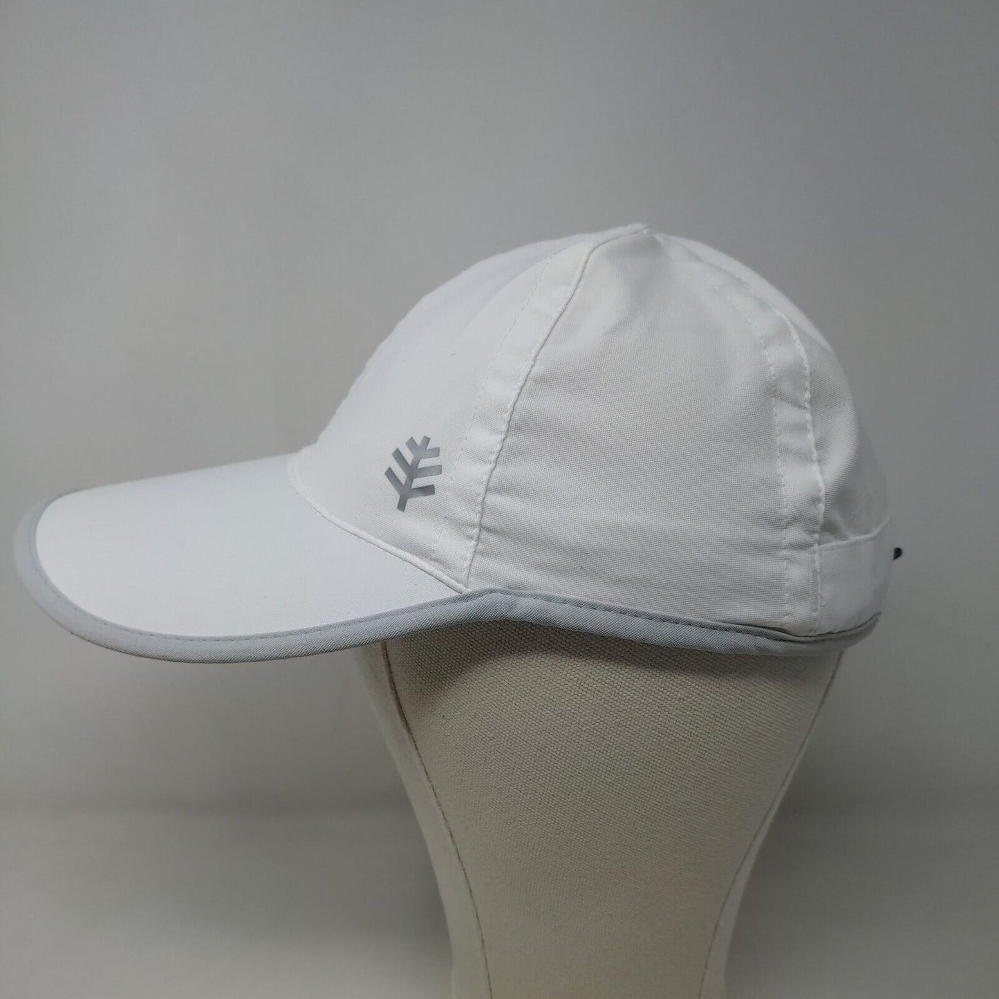 Coolibar UPF 50+ Men's Lenny Sport Cap White Size S/M Drawstring 100% Polyester
