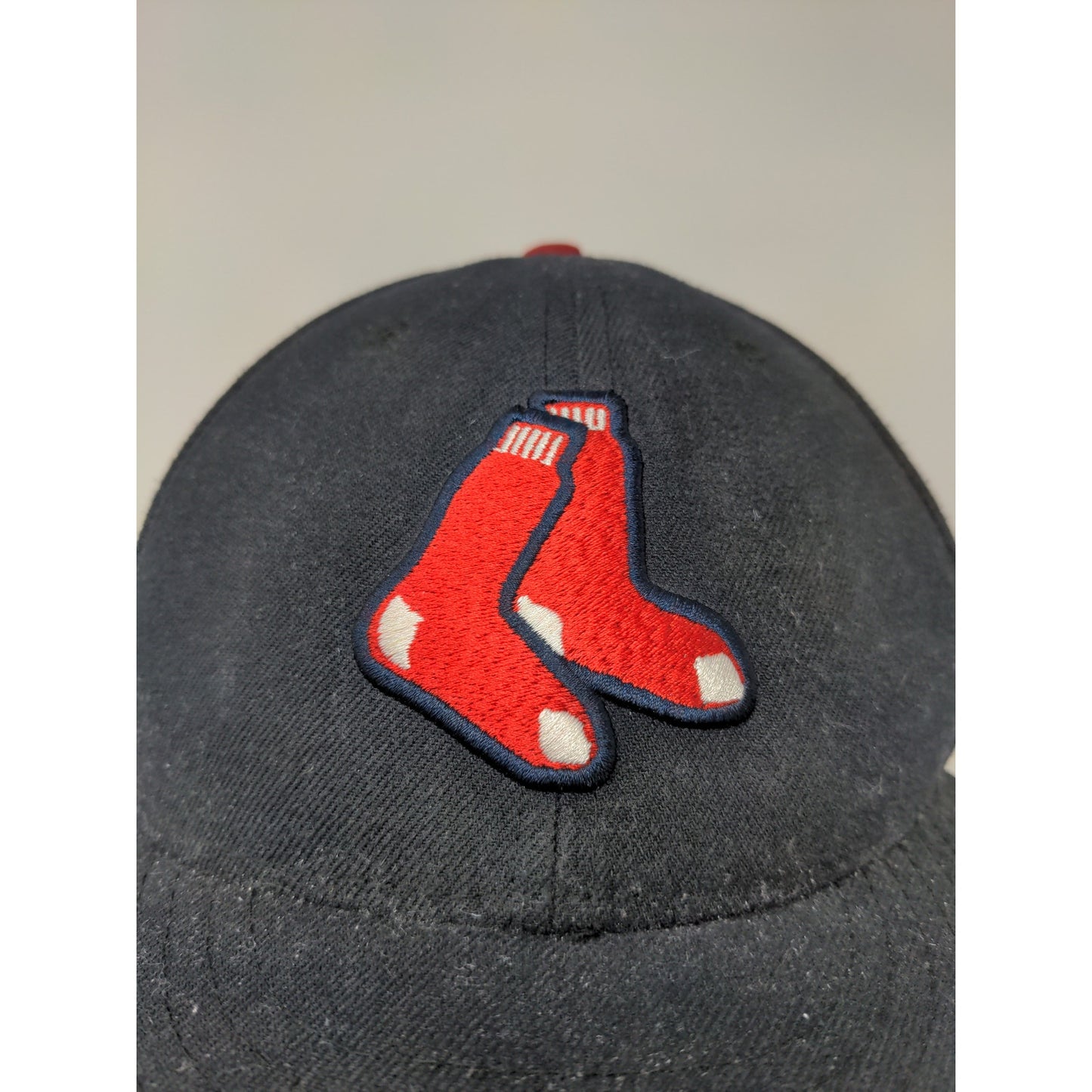 New Era 59Fifty On Field MLB Hat Boston Red Sox Size 7 5/8 Black Embroidered
