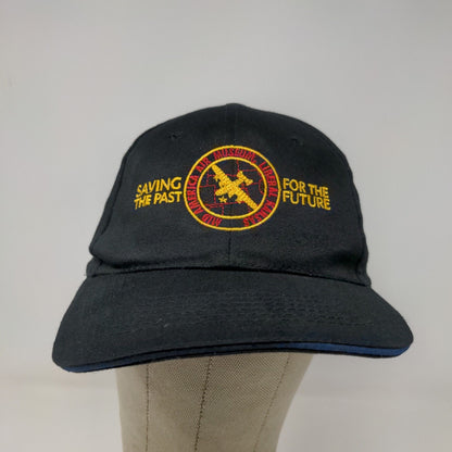 Mid America Air Museum Men's Strapback Hat Black OSFA Embroidered Logo