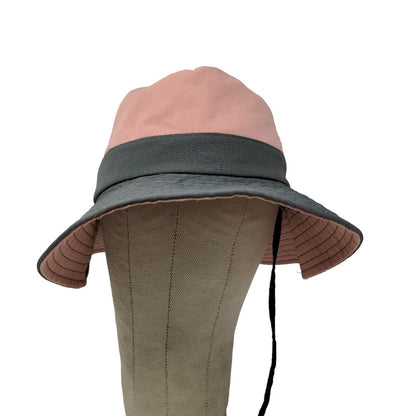 Womens SunShade Wide Brim Pink Bucket Cargo Floppy Hat Cap Beach Adjustable