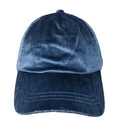 Unbranded Men's Slideback Hat Velour Size OSFM Polyester Blend Blank