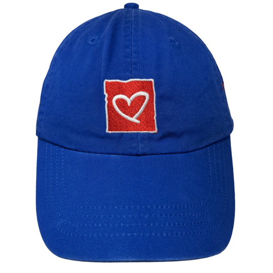 Ultra Club Classic Cut Men's Strapback Hat Blue Rosie's Shop Logo W/Tags