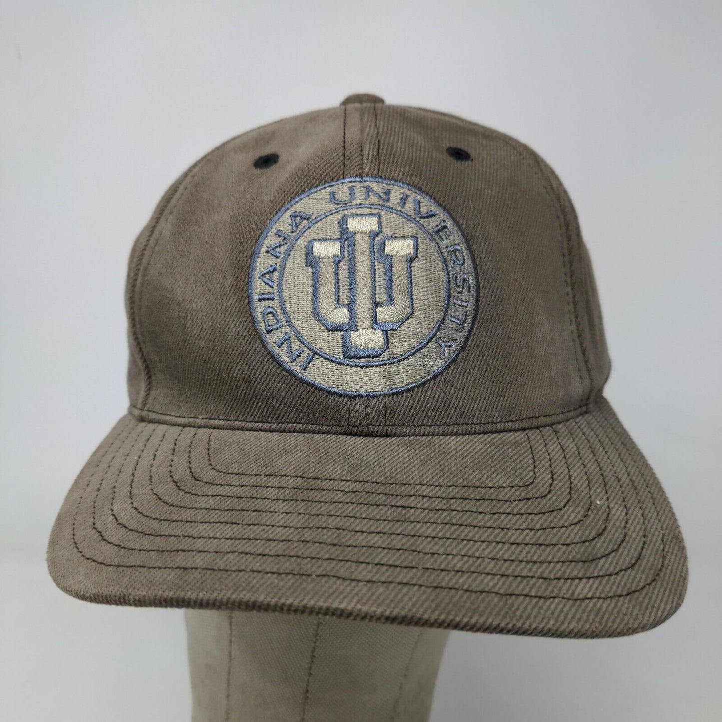 American Needle Men's Slideback Hat IU Indiana Hoosiers Brown Adjustable Logo