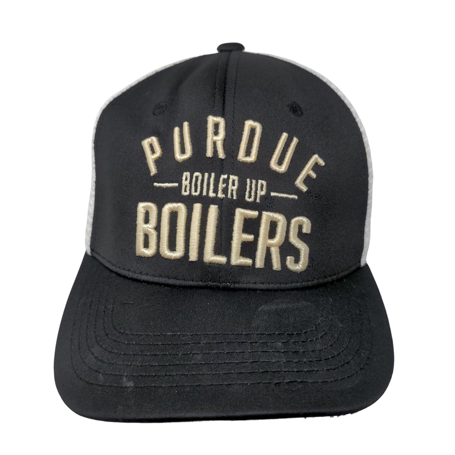 Top of the World Men's Snapback Mesh Back Purdue Boilermakers Hat Black White