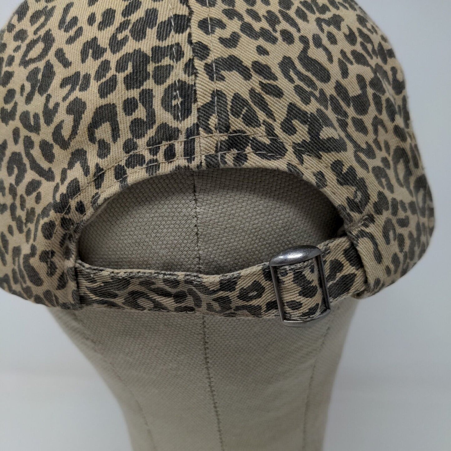 David and Young Womens Dog Mom Slideback Hat Leopard Print OSFM Embroidered