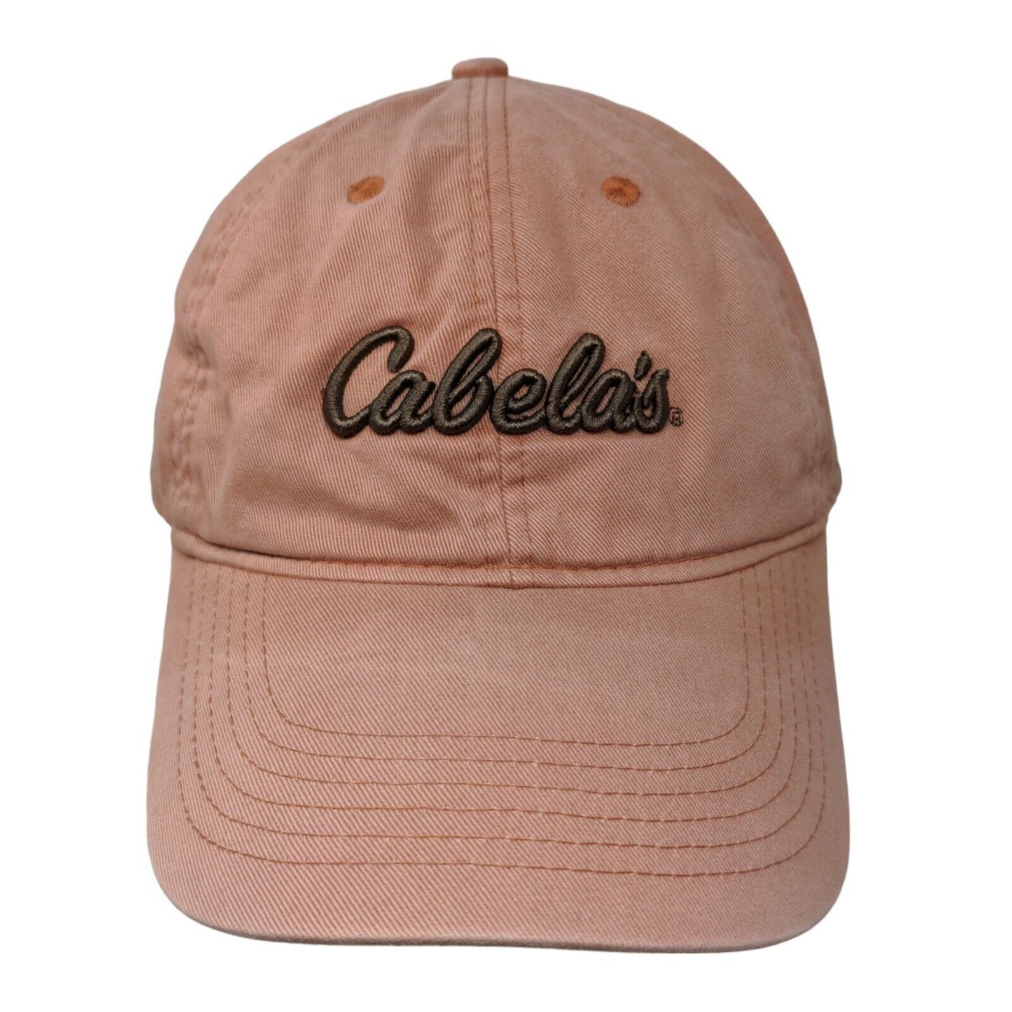 Cabela's Men's Strapback Hat Orange Size OS Embroidered Logo