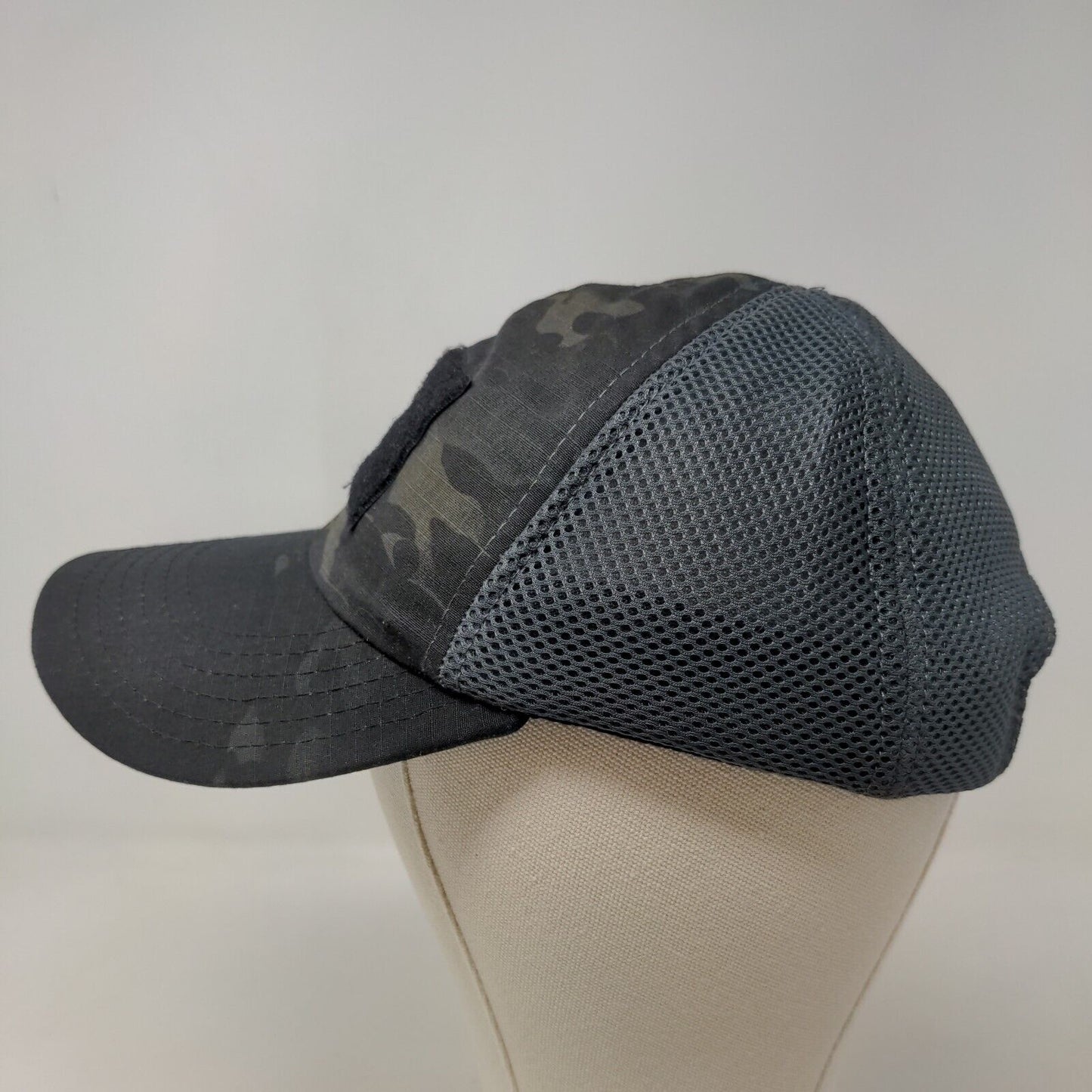 Nine Line Apparel Men's Strapback Mesh Back Hat Green Gray Camo Adjustable