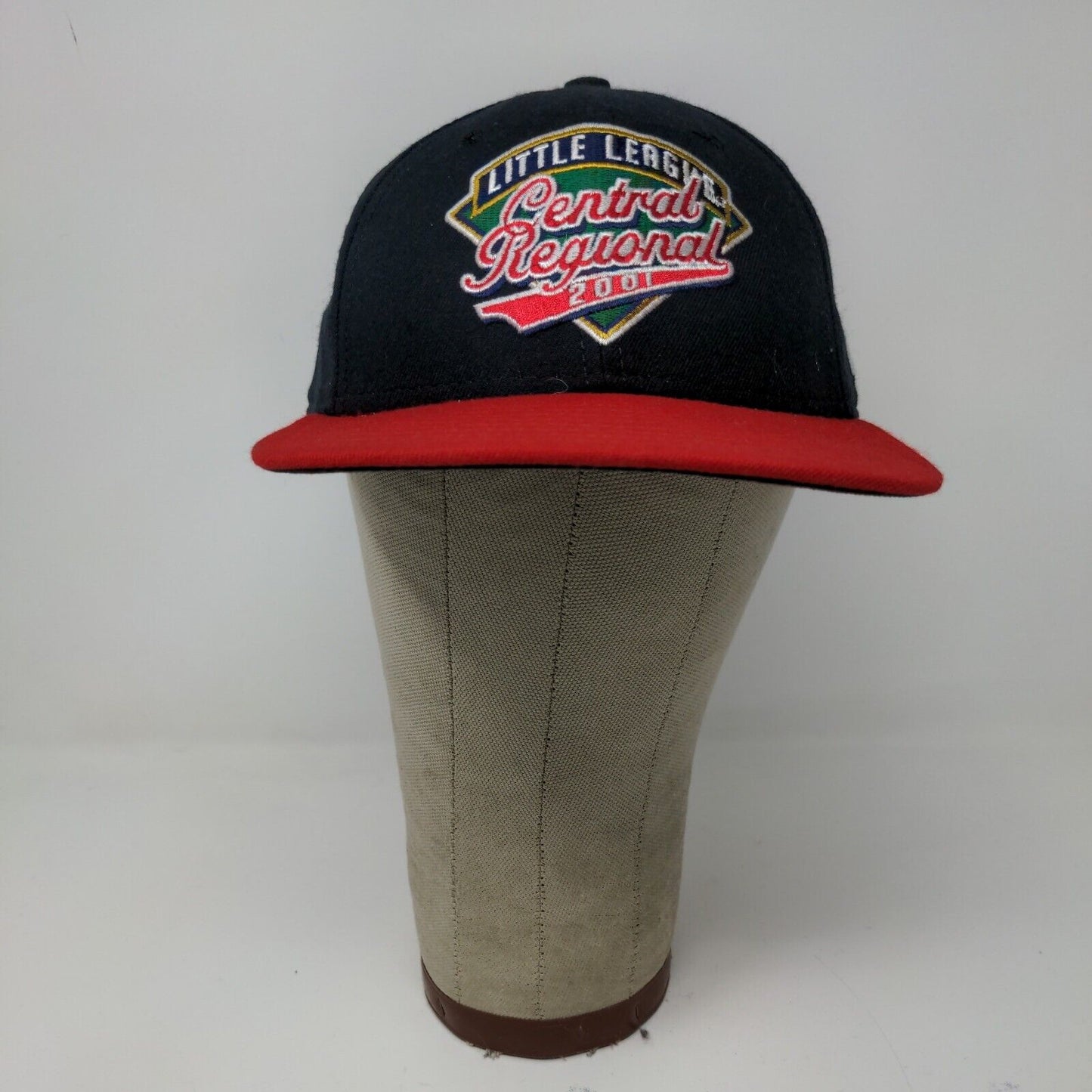 Little League Mens Central Regional Hat Black Red OSFA Snapback Vintage 2001