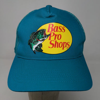 Bass Pro Shops Men's Snapback Hat Gone Fishing Trucker Cap Blue OSFM