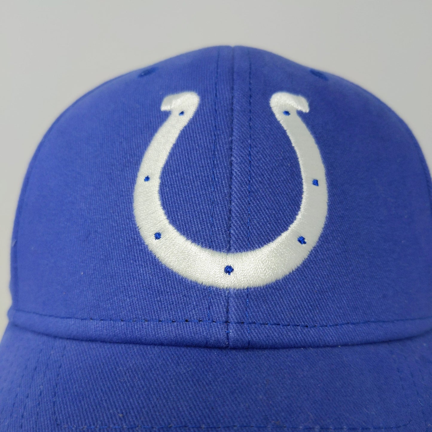 NFL Team Indianapolis Colts Strapback Hat OSFA Blue Embroidered Horseshoe Logo