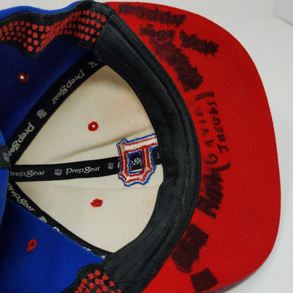 Prep Gear Fitted Hat Red White Blue Size S/M Embroidered P Logo