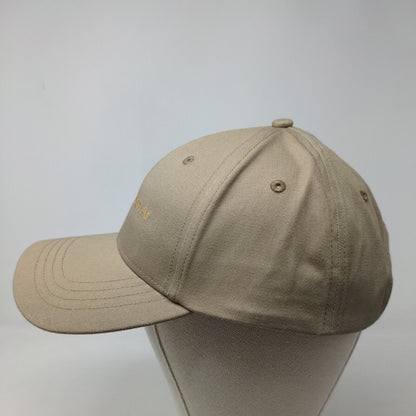 Lands' End Men's Strapback Hat Tan Size OS Hopscotch Air Embroidered Logo