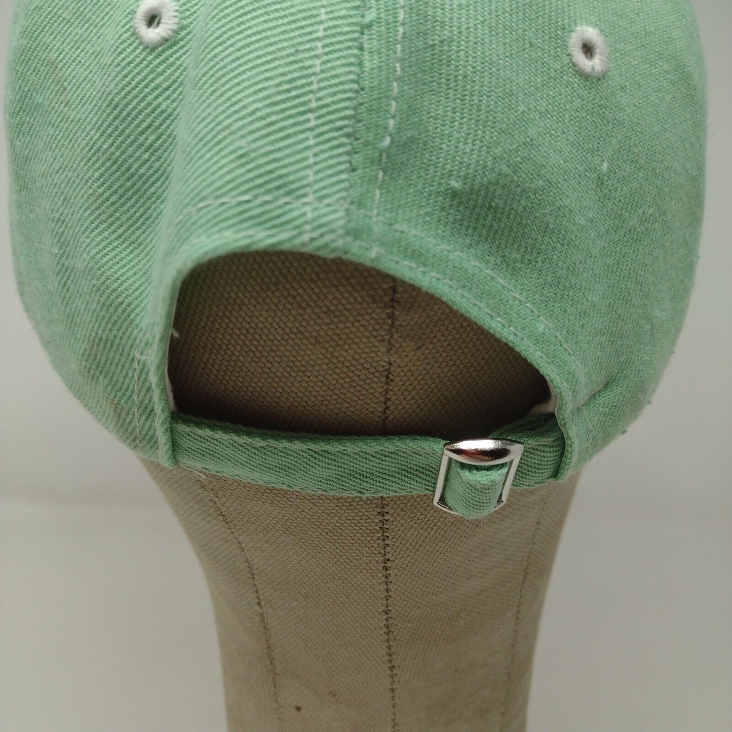 Pusheen Women's Slideback Hat Green Adjustable Embroidered Cat Logo Breathe