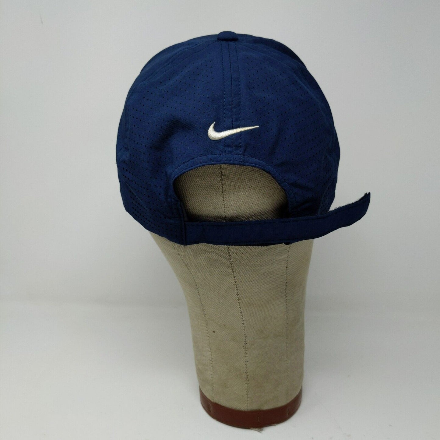 Nike Golf Mens Strapback Hat Embroidered HC Logo Blue OSFA Meshback