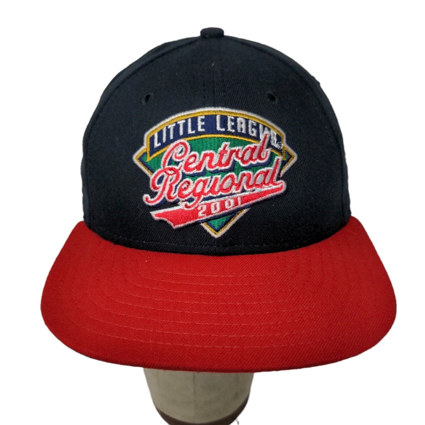 Little League Central Regional Mens Vintage 2001 Hat Black Red OSFA Snapback