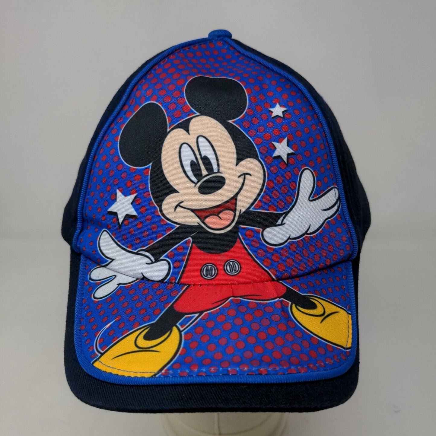 Disney Mickey Mouse Boy's Snapback Hat Blue Adjustable Big Mickey Graphic