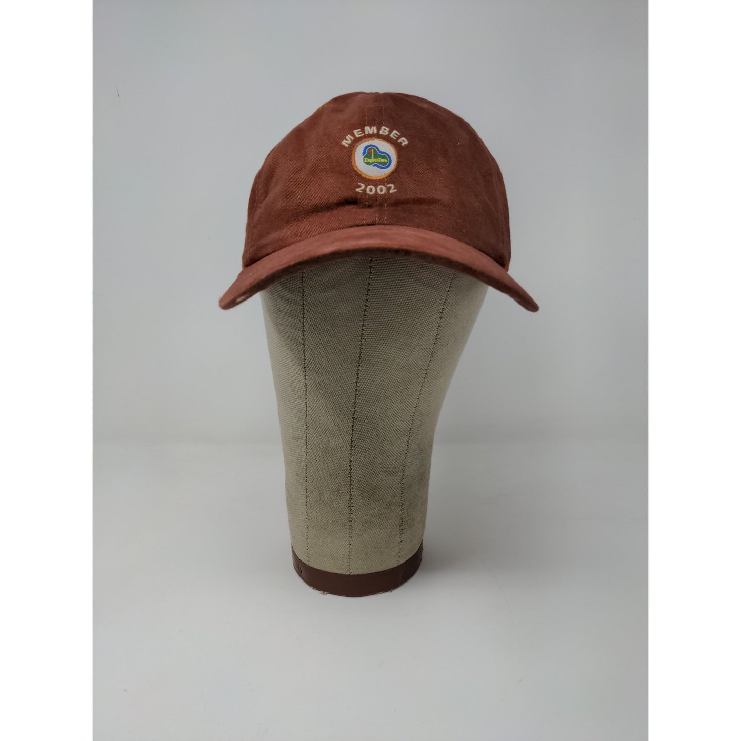 Vintage English Turn Golf Course Hat Slideback Brown Union Made in USA