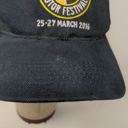 Bathurst Motor Festival 2016 Strapback Hat Black OSFA Embroidered Logo