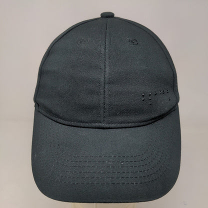 Blind Braille Men's Slideback Hat Black Adjustable Embroidered