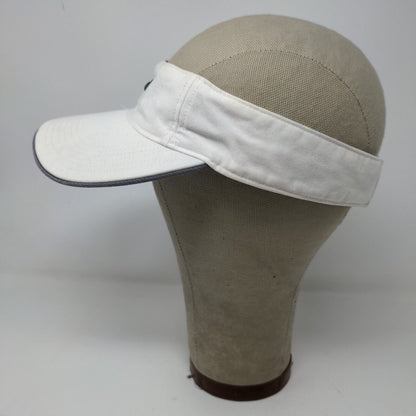 Nike Mens Strapback Sun Visor Hat White OSFA Strapback Embroidered Logo Swoosh