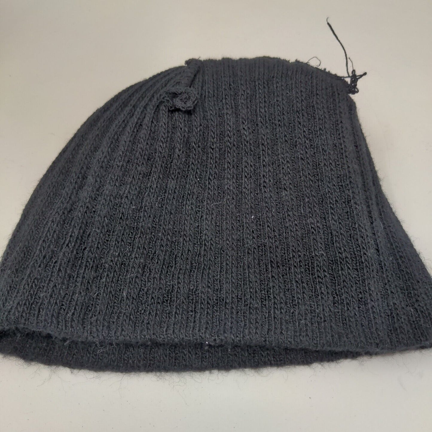 Coors Light Men's Knit Beanie Ski Cap Hat Black Gray Striped Embroidered Logo