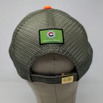 Country Mark Men's Snapback Mesh Back Hat Green Camo OSFA Co-Alliance Seeds