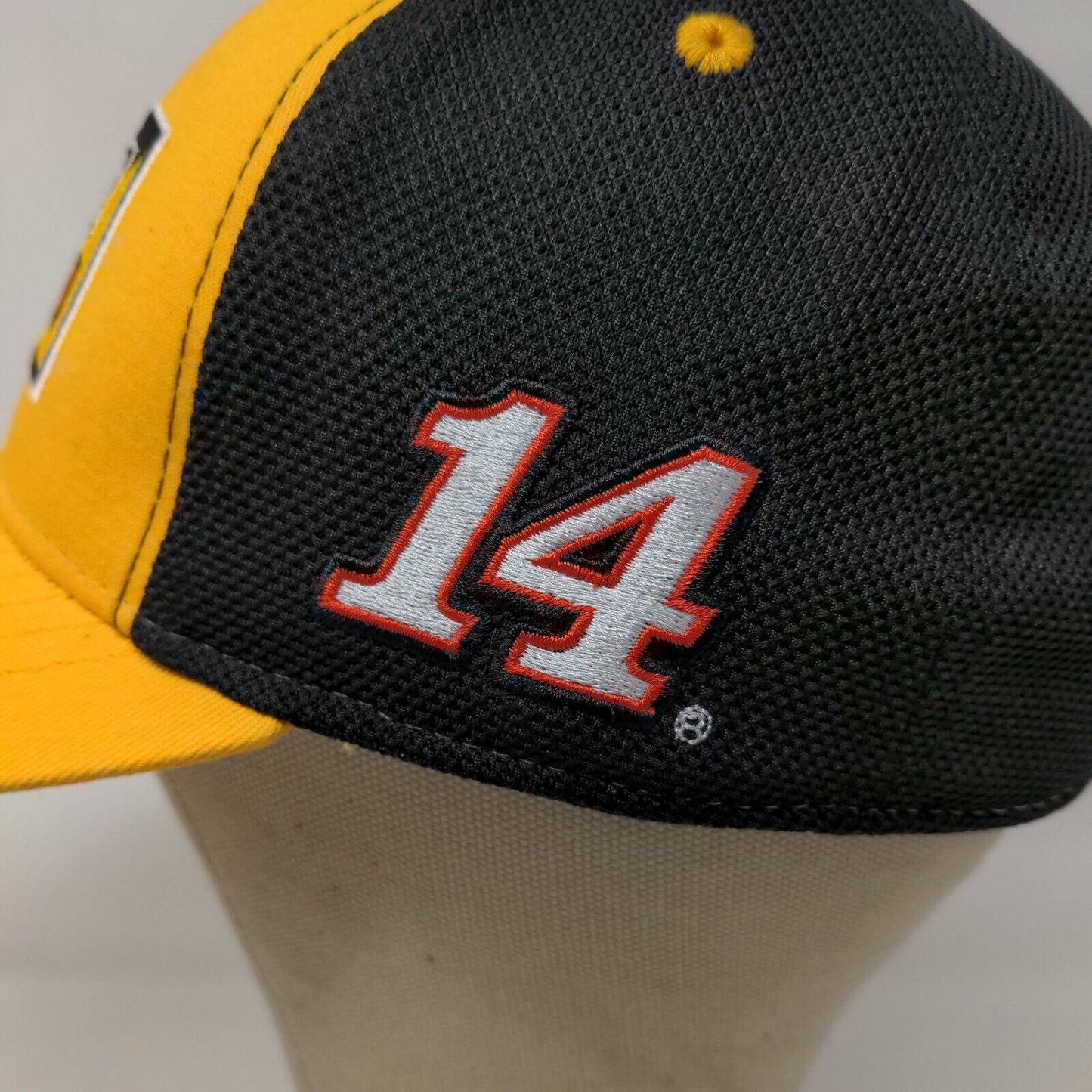 Stewart-Haas Men's Strapback Hat #14 Yellow Black Rush Truck Centers