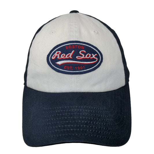 American Needle Men's Slideback Hat Blue Boston Red Sox MLB Logo Embroidered