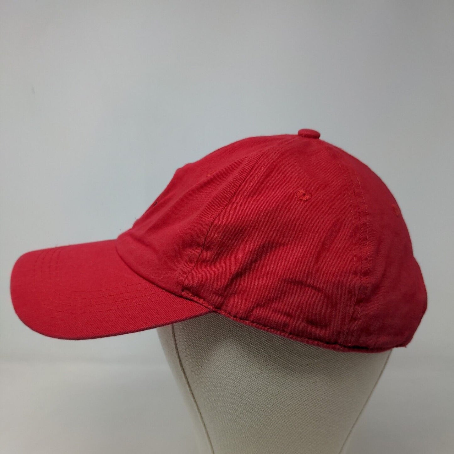 City Hunter Men's Slideback Hat Red Adjustable Embroidered Pineapple Logo