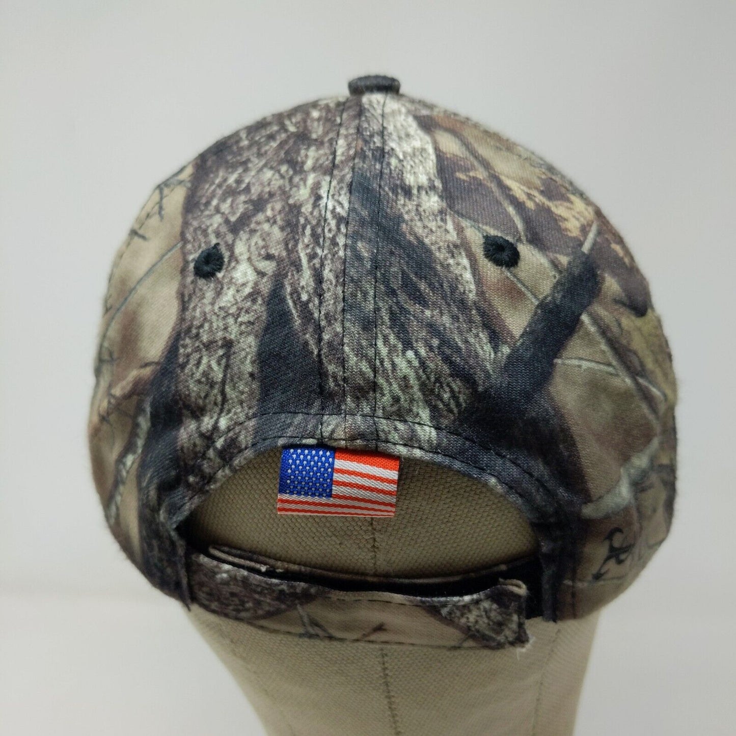 Menard's Men's Camo Strapback Hat Brown Green Adjustable Embroidered Logo #27