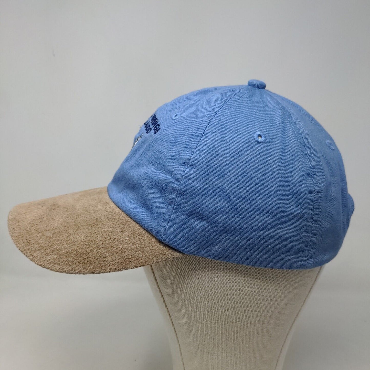 Pagosa Spring Colorado Men's Slideback Hat Blue Adjustable Embroidered Logo