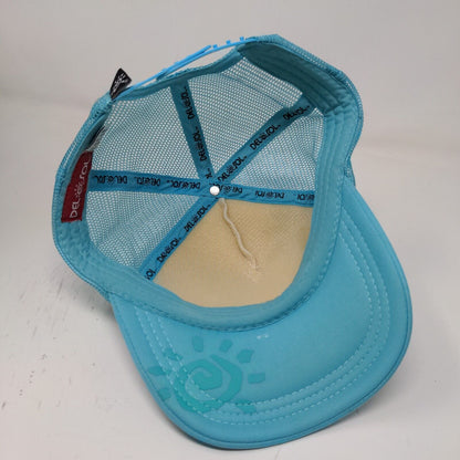 Del Sol Snapback Mesh Back Hat Blue Sunset Logo 100% Polyester
