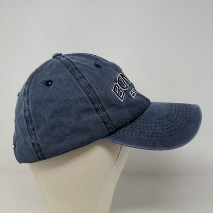 Bonaire Men's Slideback Hat Blue Embroidered Logo 100% Cotton