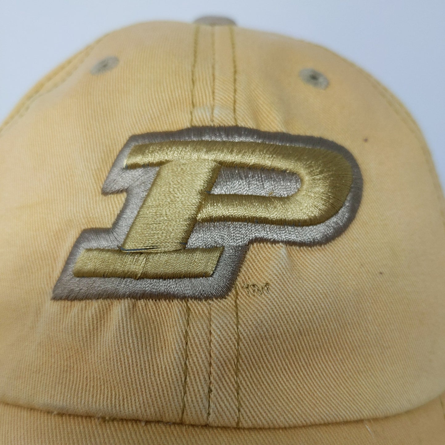 Captivating Headgear Purdue Boilermakers Embroidered Slideback Hat Tan